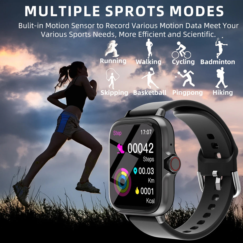 1.83" Waterproof Smart Watch — Calls, Sleep & Fitness Tracking