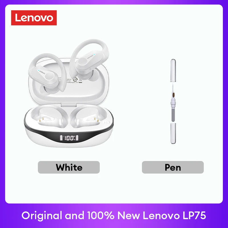 Lenovo LP75 TWS Bluetooth Earphones — V5.3 Noise Reduction