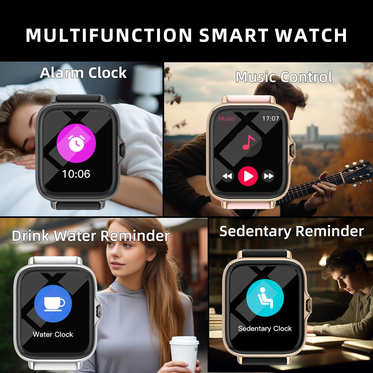 1.83" Waterproof Smart Watch — Calls, Sleep & Fitness Tracking