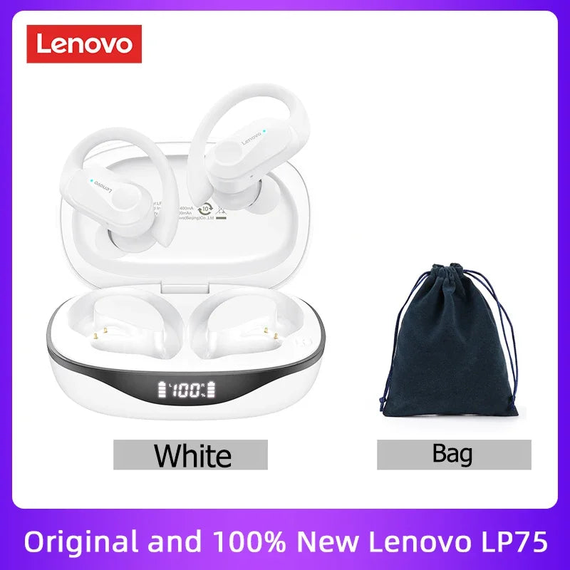 Lenovo LP75 TWS Bluetooth Earphones — V5.3 Noise Reduction