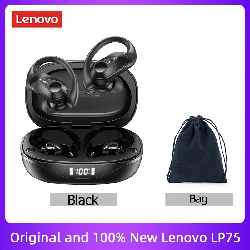 Lenovo LP75 TWS Bluetooth Earphones — V5.3 Noise Reduction
