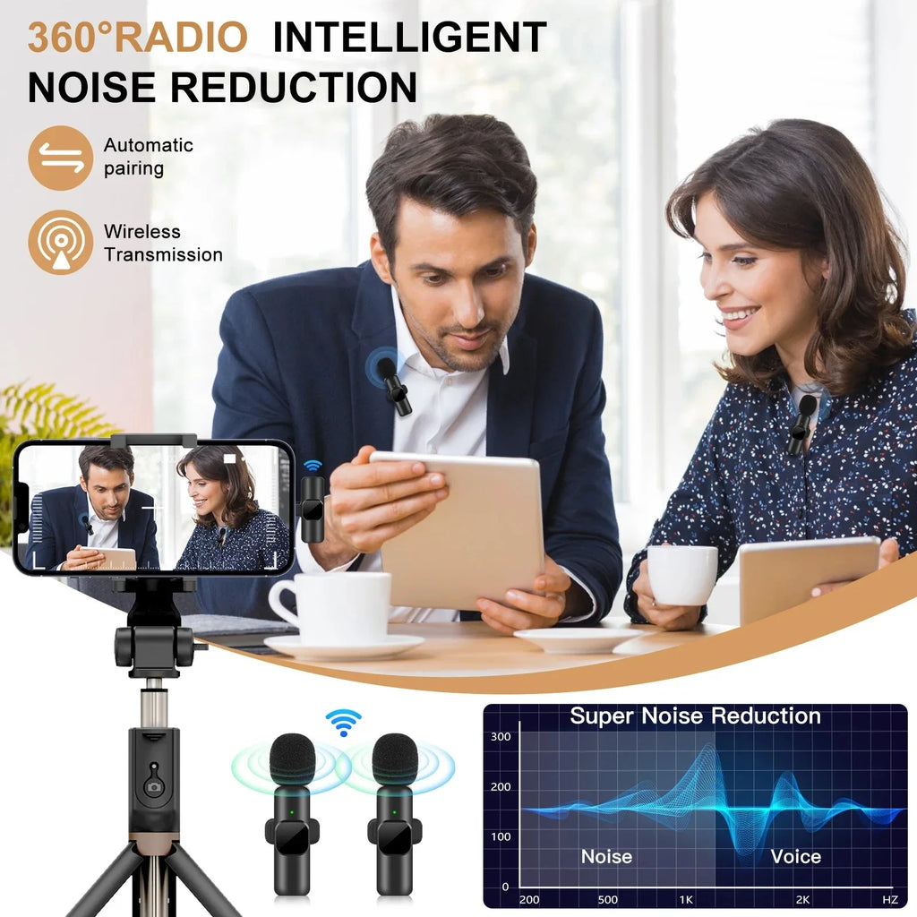 Wireless Lavalier Microphone — iPhone & Android, Live & Gaming
