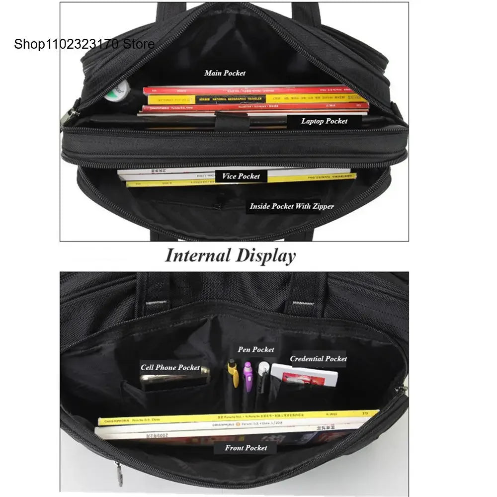 Men Briefcase Handbags Man Work Bag for Lawyer Office Handbag Women Waterproof Nylon Laptop Bags Business