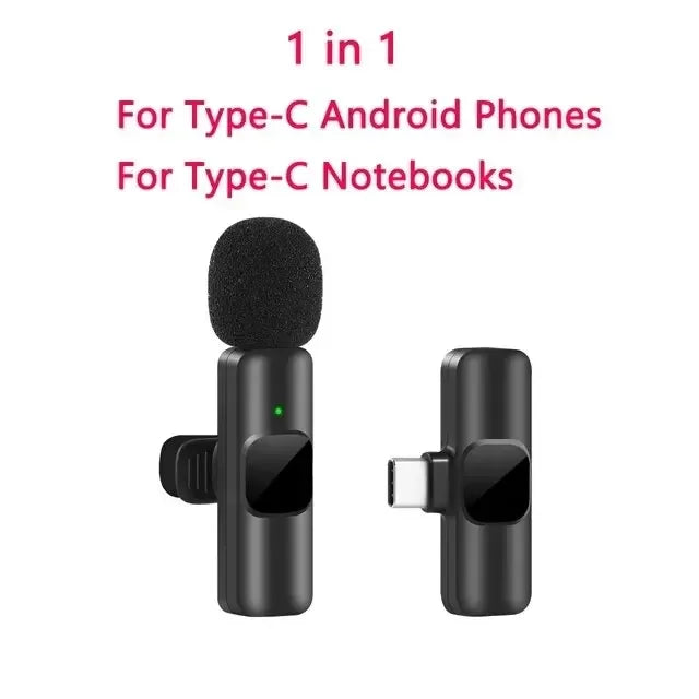 Wireless Lavalier Microphone — iPhone & Android, Live & Gaming