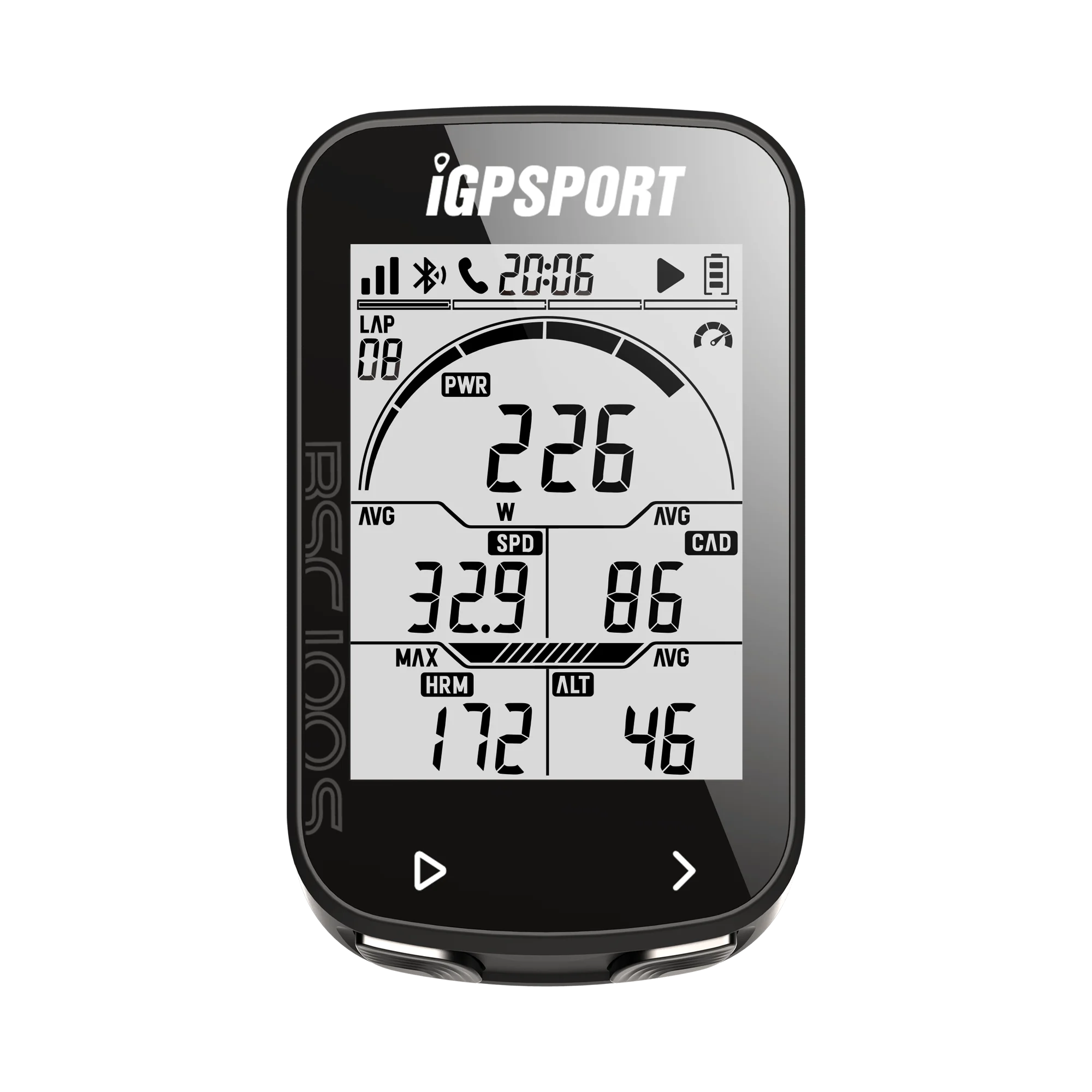 IGPSPORT BSC100S GPS Bike Computer & Wireless Speedometer