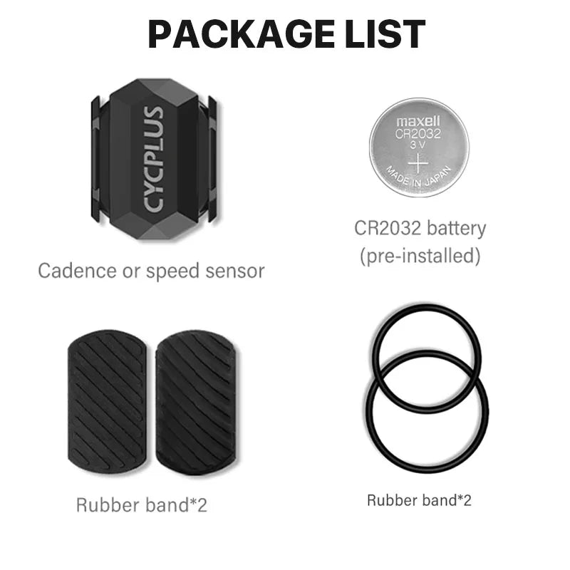 CYCPLUS Dual Sensor Bike Computer — ANT+ Bluetooth, Waterproof