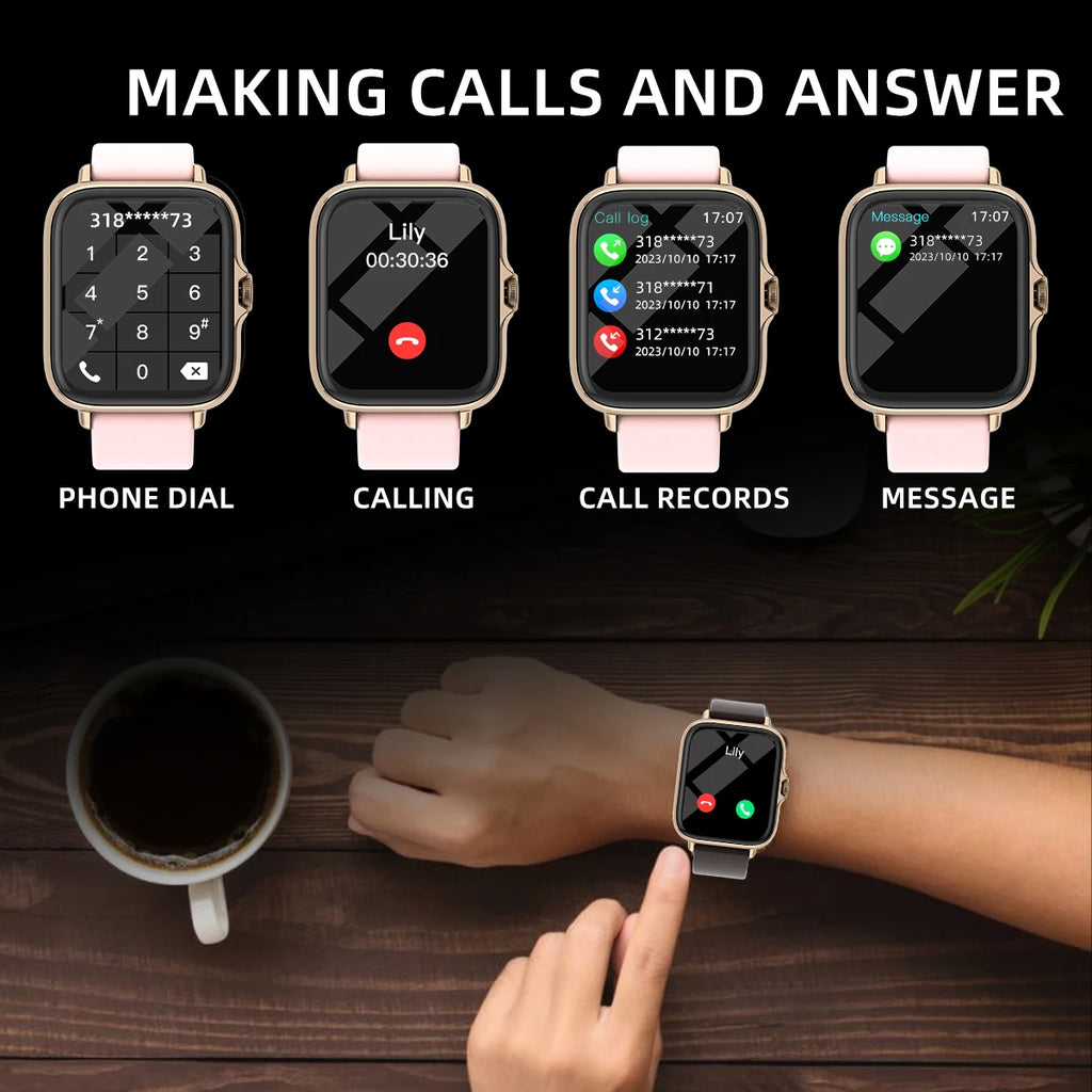 1.83" Waterproof Smart Watch — Calls, Sleep & Fitness Tracking
