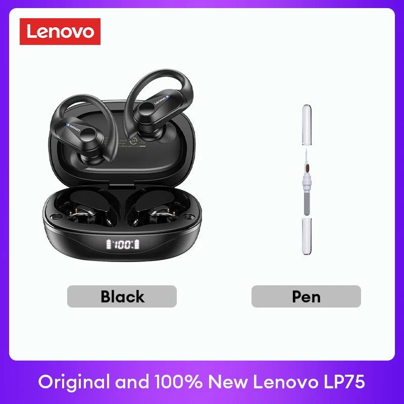 Lenovo LP75 TWS Bluetooth Earphones — V5.3 Noise Reduction