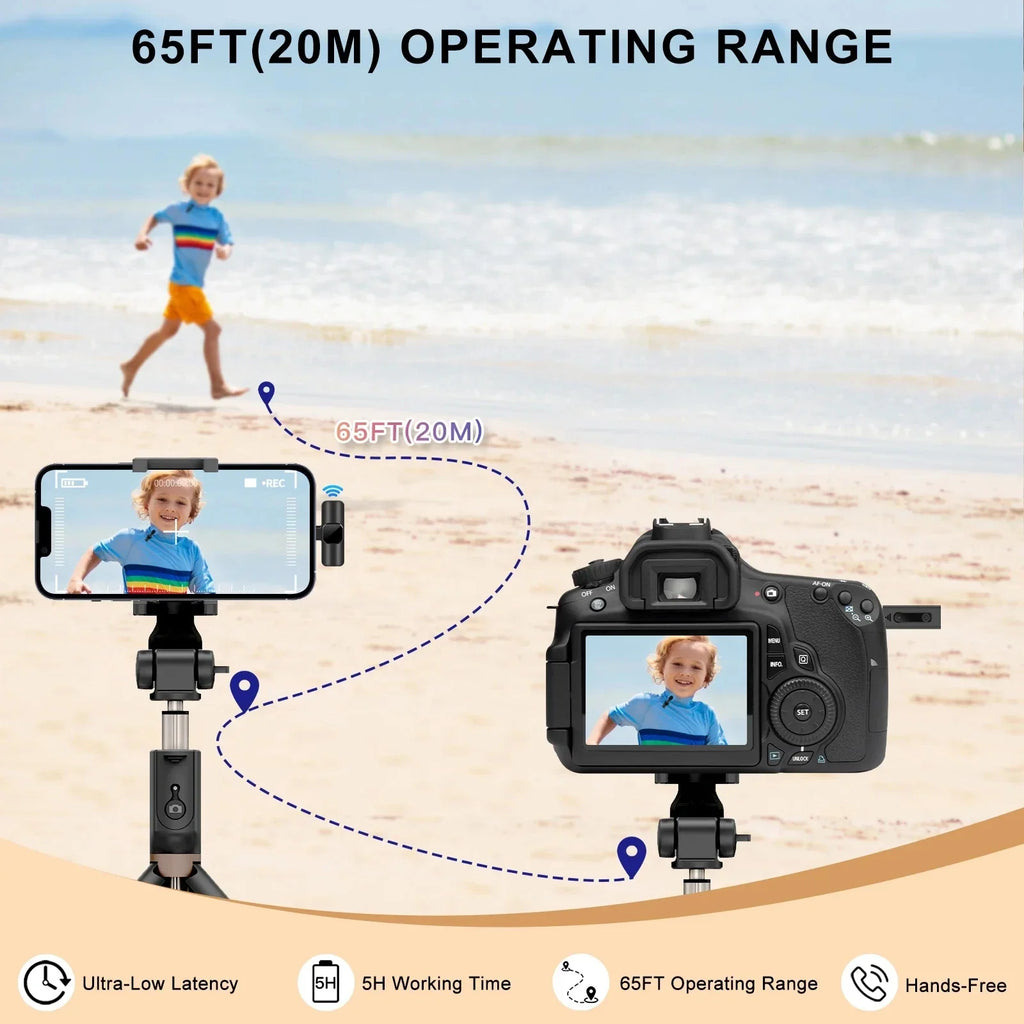 Wireless Lavalier Microphone — iPhone & Android, Live & Gaming