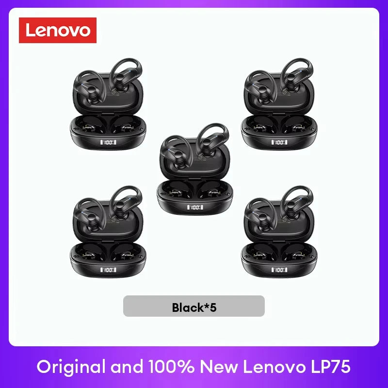 Lenovo LP75 TWS Bluetooth Earphones — V5.3 Noise Reduction