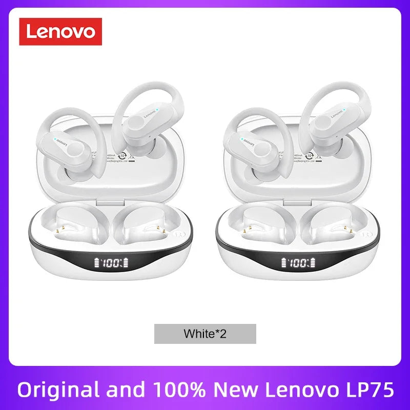 Lenovo LP75 TWS Bluetooth Earphones — V5.3 Noise Reduction