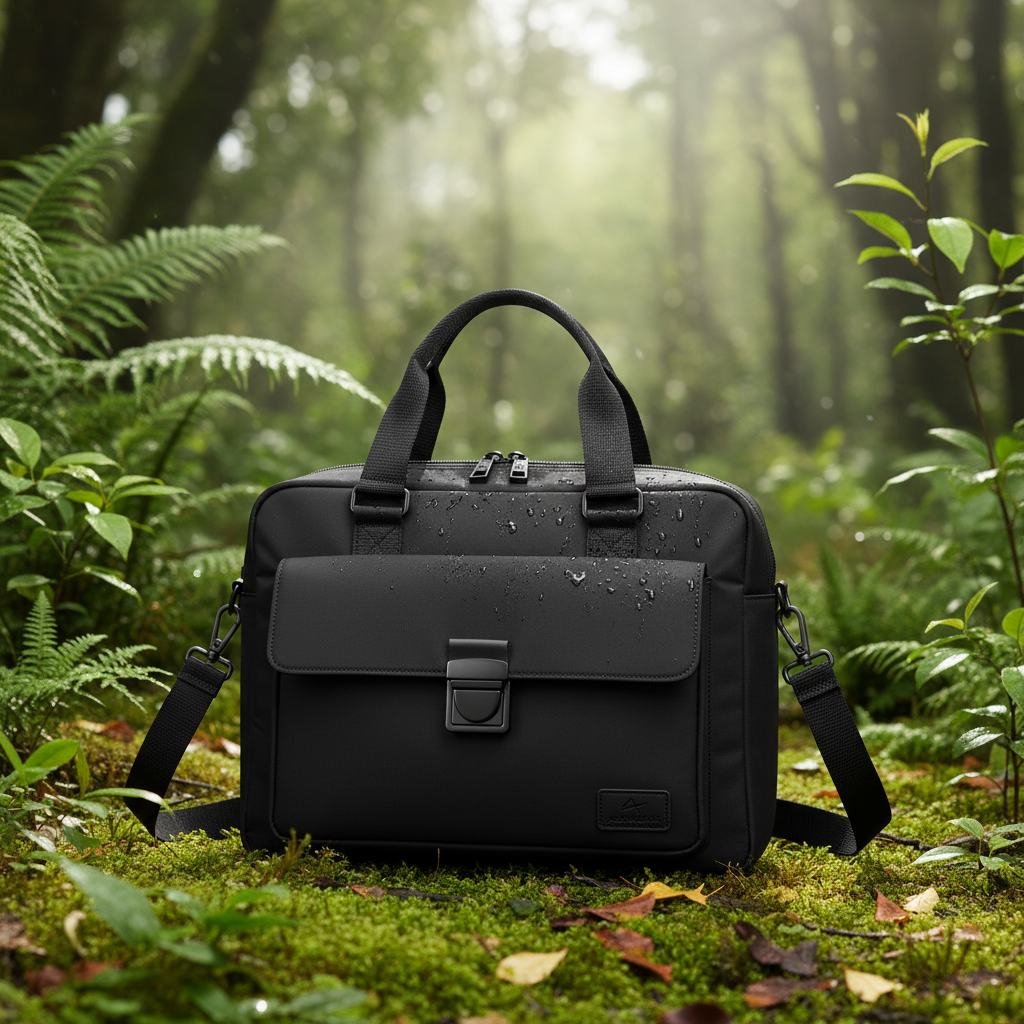 Men Briefcase Handbag - Nature Setting